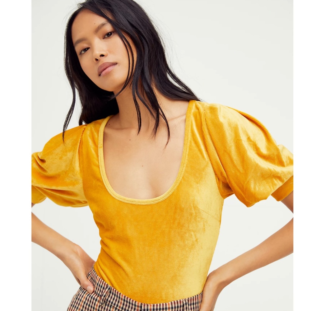 Intimately Free People Hey Girl Velvet Bodysuit